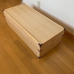 決まりました。桐箱衣装ケース２段タイプの画像