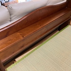 家具 ベッド ダブルベッドフレームのみの画像