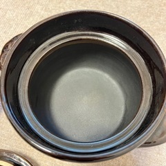 【中古】1人用 土鍋 電子レンジ可の画像