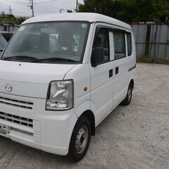 (ID5840)軽バン専門店在庫100台　軽貨物黒ナンバーリース個人・法人可能！　３０万円　マツダ　スクラムバン　AT　車検２年付　平成２５年式　諸経費込３５０,０００円の画像