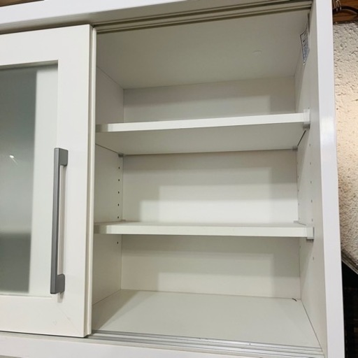 《売約済》【武蔵小山店】 【実質表示価格より最大２０％お値引き！！】NITORI ニトリ レジューム キッチンボード 食器棚 キッチン収納 収納 レンジボード カップボード ホワイト 白 キッチン おしゃれ 品川区 リサイクルショップ ランバールーム 武蔵小山店 武蔵小山パルム 戸越銀座