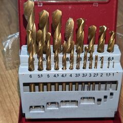 E-Value 鉄工用ドリルセット チタンコーティング 丸軸 2...