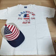 BAPE アメリカ柄CAP&Tシャツセット