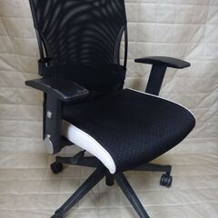【中古品】メッシュ　チェア（ブラック色）の画像