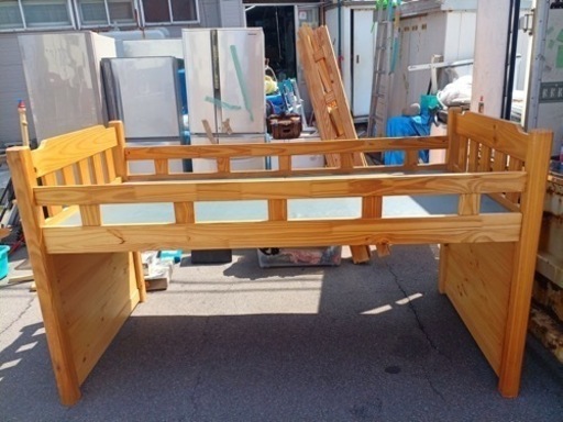 お話し中万代店　木製ロフトベット在庫2台