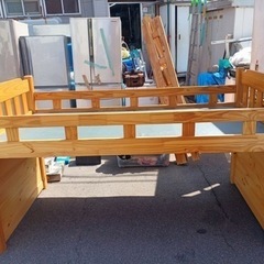 お話し中万代店　木製ロフトベット在庫2台