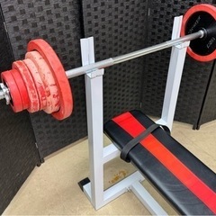 プレスベンチK（iROTEK /バーベル付/筋トレ器具）の画像
