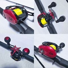 ベイトタックル ロッドリールセット DAIWA HRF PE 7.3R-TW ocean(オーシャン) ヒラメ シーバス 青物 ルアー ベイトキャスティング ルアーロッド TR04W-9'0Bの画像