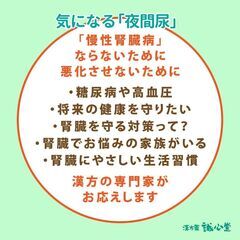 【無料・オンライン】慢性腎臓病セミナー～夜間尿と漢方薬～ − 東京都