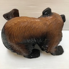 木彫りの熊　昭和レトロ　置き物　骨董　古道具　民芸品の画像