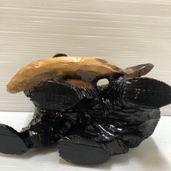 木彫りの熊　昭和レトロ　置き物　骨董　古道具　民芸品の画像