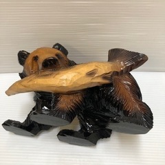 木彫りの熊　昭和レトロ　置き物　骨董　古道具　民芸品の画像