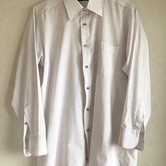 【中古美品】ワイシャツ　長袖　カッターシャツ　ビジネス　Lサイズ...
