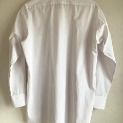 【中古美品】ワイシャツ　長袖　カッターシャツ　ビジネス　Lサイズ　首回り40  TroyBros  赤細線の画像