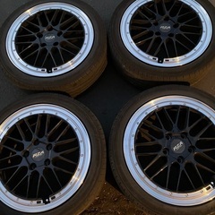 価格交渉あり！社外ホイール17インチ　17 × 7 J  5H PCD 114.3 +53の画像