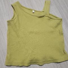 110 女の子　キッズ　肩だしキャミ