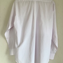 【中古美品】ワイシャツ　長袖　ボタンダウン　カッターシャツ　ビジネス　Lサイズ　首回り40 ピンク系の画像