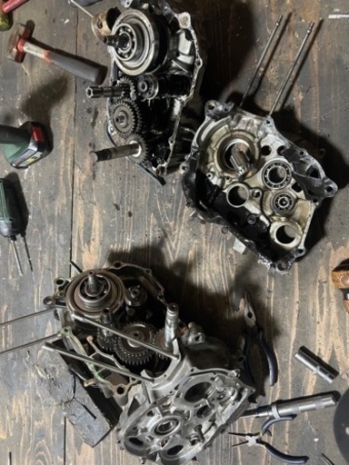 エイプ100 エンジン　実働車降ろし 総集編】 ジャンク部品状態から始まる ≪エイプ100エンジン