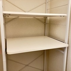 【美品】キッチンラック ゴミ箱上タイプ 白 幅60cm 大型レンジ対応★引取希望の画像