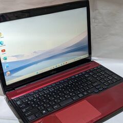 ?富士通?LifeBook?AH45/M?美品赤?SSD?WIN11?Ofifce2021