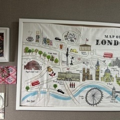 【あげます】ウォールアート 2点の画像