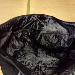 黒ナイロンバッグの画像