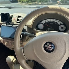 スズキ　アルト　車検ほぼ2年有/21年夏タイヤ/23年冬タイヤ/フルセグ/Blu-ray/Bluetooth/バックカメラ/フロントリアスピーカー交換/エアバッグ/パワステ/パワーウィンド/傷凹み有りの画像