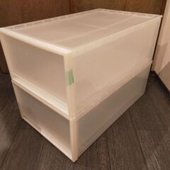 無印良品　PP衣装ケース (大)　2個の画像