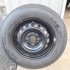 155/80r14 鉄チン(黒)　スタッドレスタイヤ　4本