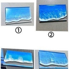 【1個単価】海レジン　アクリルブロック　　