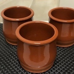 陶器製　　入れ物　3個セット
の画像