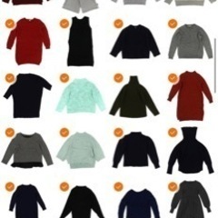 レディース冬物150着の画像