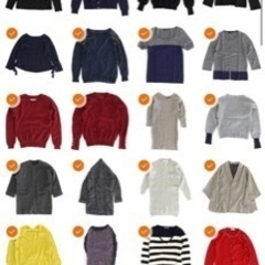 レディース冬物150着の画像