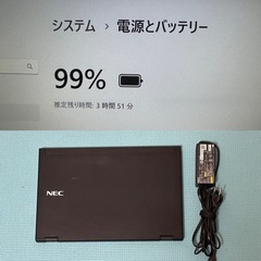 NEC 薄型ノートPC ！M.2 SSD128GB メモリ4GB★VK22TG-S★ Core i5-5200U Webカメラ Win11 MS Office2021 Professional ★中古美品★ ②の画像