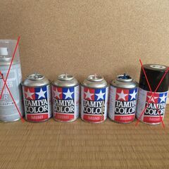 タミヤカラー　スプレー缶　ガス抜けの可能性あり　