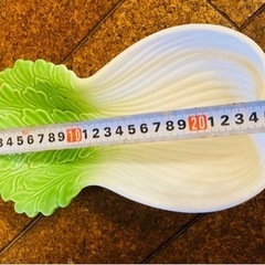 🔵可愛い白菜型のお皿の画像