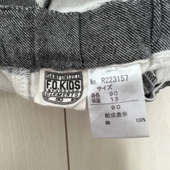 子供服 F.O.KIDS 半ズボン 90の画像
