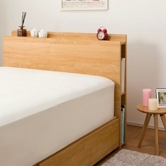 ベッド　セミダブルベッド　新古品【予定されました】の画像