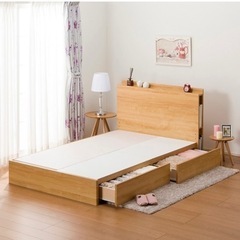 ベッド　セミダブルベッド　新古品【予定されました】