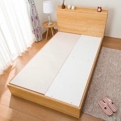 ベッド　セミダブルベッド　新古品【予定されました】の画像