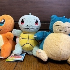 ポケモンぬいぐるみ6体！陶器の置物の画像