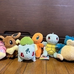 ポケモンぬいぐるみ6体！陶器の置物