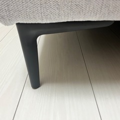 受渡決定【亀戸】2人がけソファー グレー ワンアームの画像