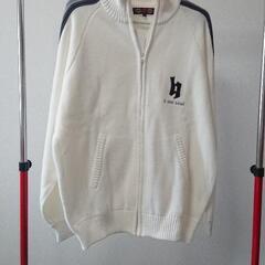 新品・未使用 メンズ  ニット ジップアップ カーディガン  L sizeの画像