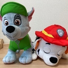 【おまけ付】パウパトロールぬいぐるみ(マーシャル、ロッキー)