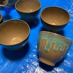 急須湯冷し湯呑みセットの画像