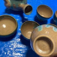 急須湯冷し湯呑みセットの画像