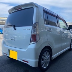 快適ターボ！ステアリングリモコン付き‼️月々8千円〜分割払い可‼️ 車検2年付き！！【名義変更代込み】☆スズキワゴンRスティングレーT☆SDナビ付き☆走行中DVD観れます☆プッシュスタート☆ドライブレコーダー付きのフル装備☆純正アルミ☆事故修復歴無し！そのまま乗って帰れます！の画像