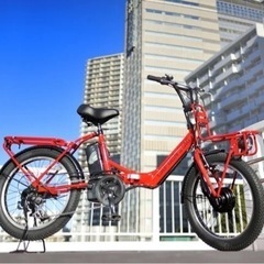 キャプテンスタッグ　eバーギー電動fdb206  自転車 折りた...