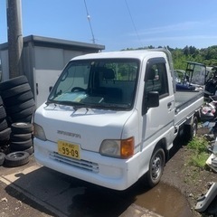 スバルサンバートラック！4WD6万キロ代車検あり！